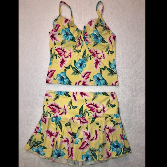 👙Victoria Secret yellow floral tankini set🌼‼️👙 - Picture 7 of 8